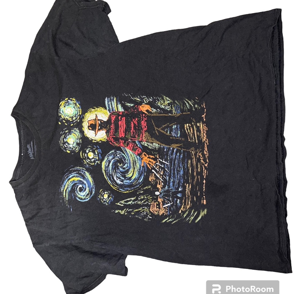 FREDDY X STARRY NIGHT MEDIUM BLACK SHORT SLEEVE TEE